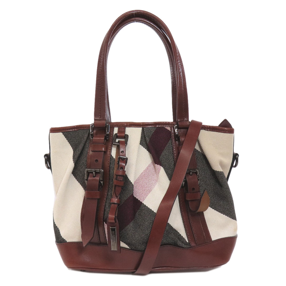 BURBERRY   Tote Bag Checkpattern 2WAY Canvas Ladies