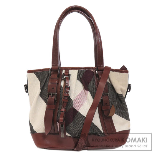 BURBERRY   Tote Bag Checkpattern 2WAY Canvas Ladies