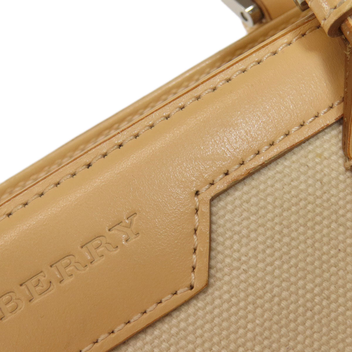 BURBERRY logo Tote Bag Canvas Ladies [Used]