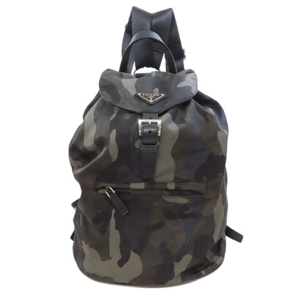 PRADA   Backpack Â· Daypack LogoHardware Camouflage pattern Nylon Ladies