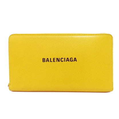 BALENCIAGA  551935 Long wallet (with coin pocket) logo Leather Ladies