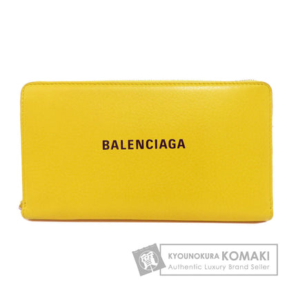BALENCIAGA  551935 Long wallet (with coin pocket) logo Leather Ladies