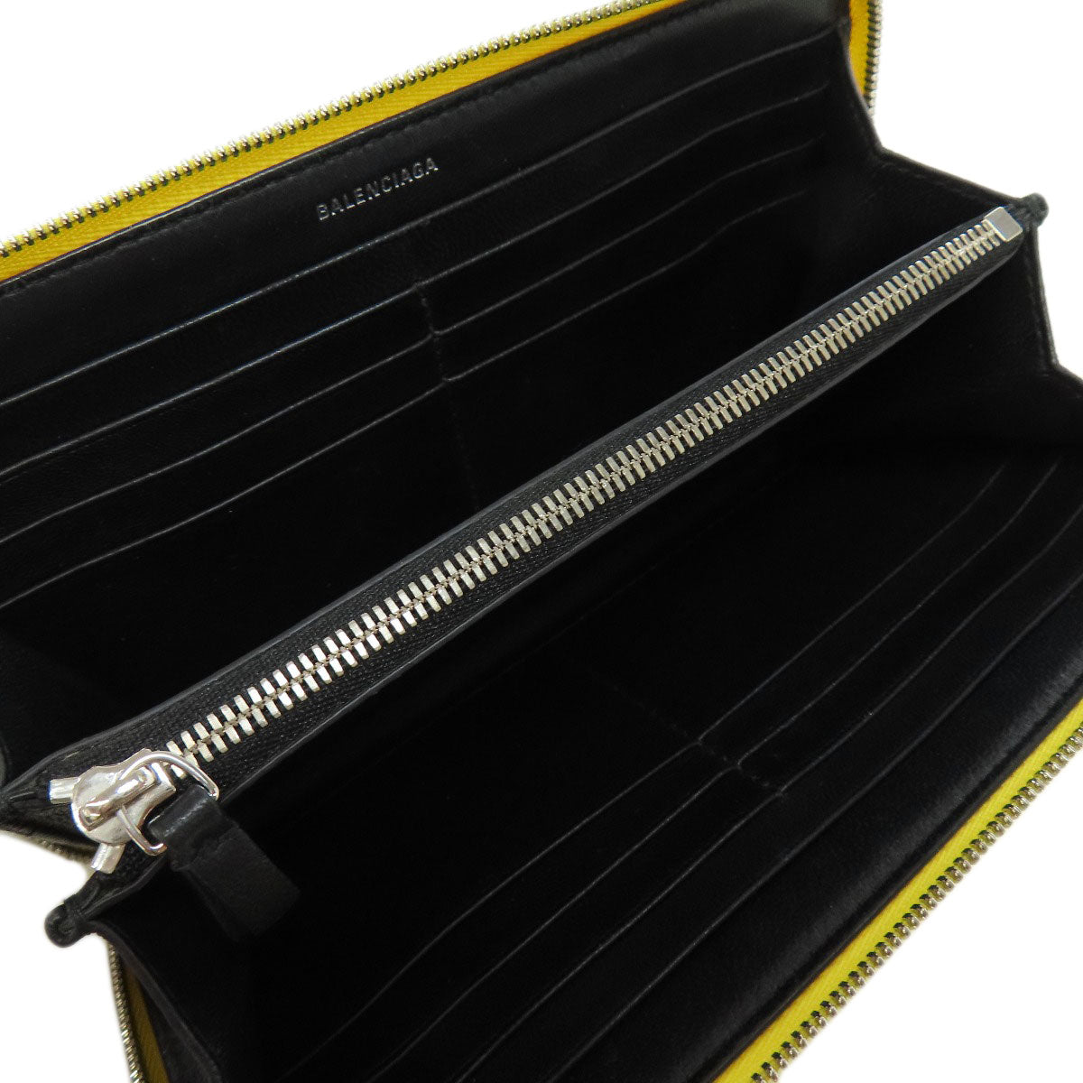 BALENCIAGA  551935 Long wallet (with coin pocket) logo Leather Ladies