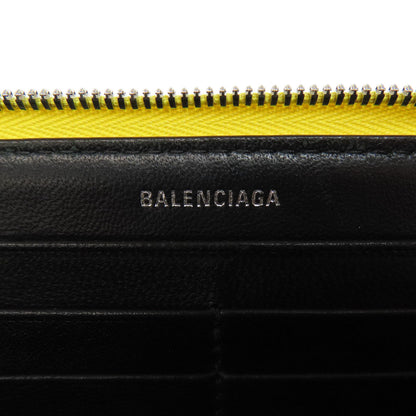 BALENCIAGA  551935 Long wallet (with coin pocket) logo Leather Ladies