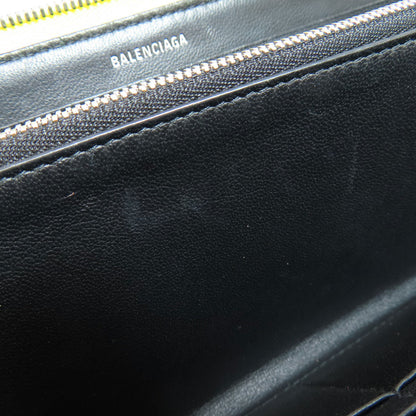 BALENCIAGA  551935 Long wallet (with coin pocket) logo Leather Ladies