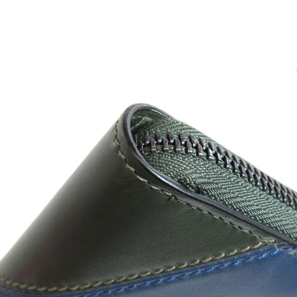 Jimmy Choo logo Long wallet (with coin pocket) Leather Ladies [Used]