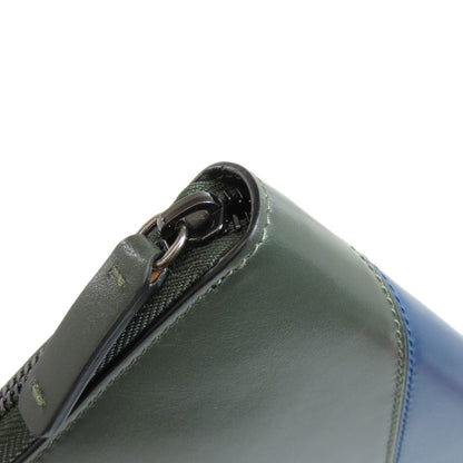 Jimmy Choo logo Long wallet (with coin pocket) Leather Ladies [Used]