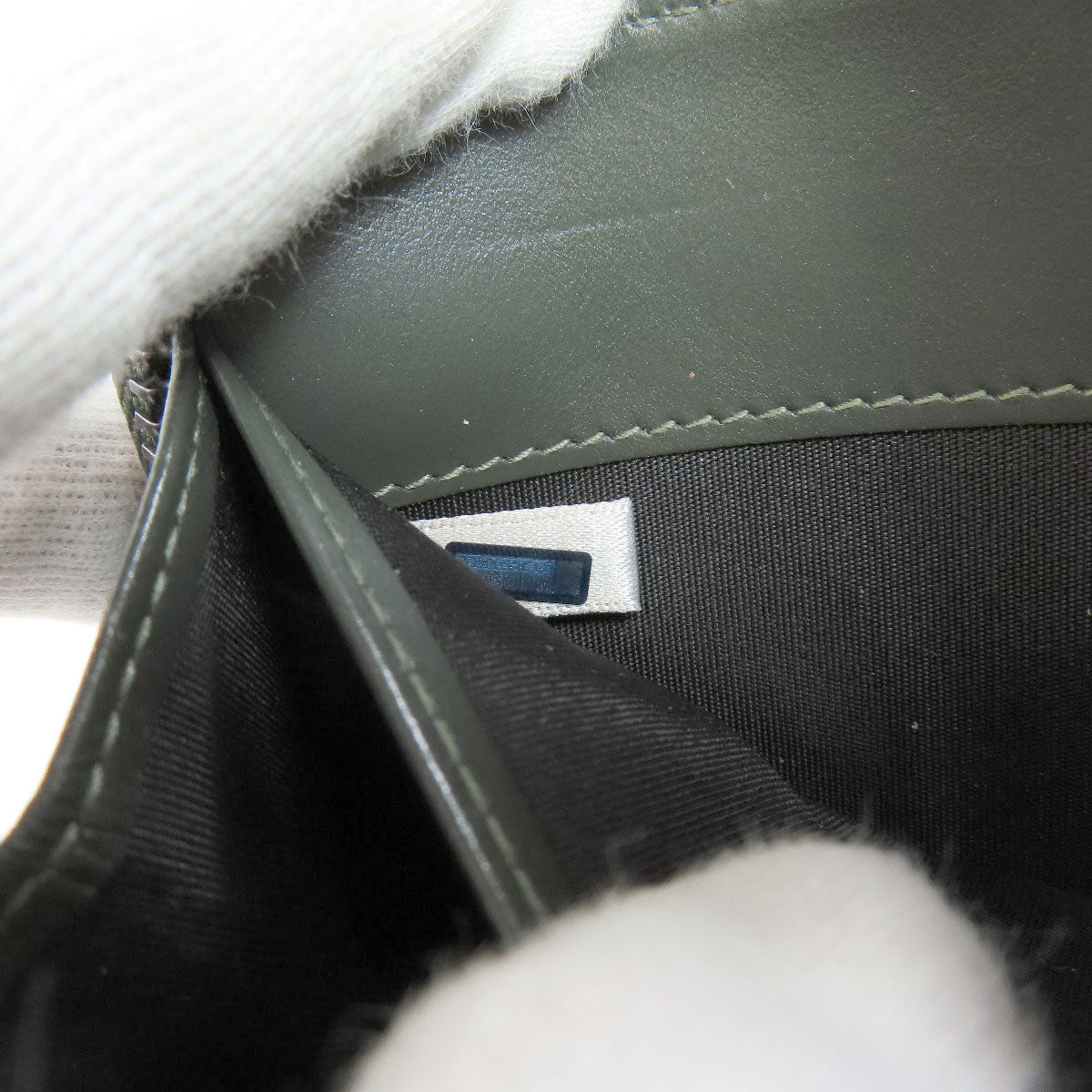 Jimmy Choo logo Long wallet (with coin pocket) Leather Ladies [Used]