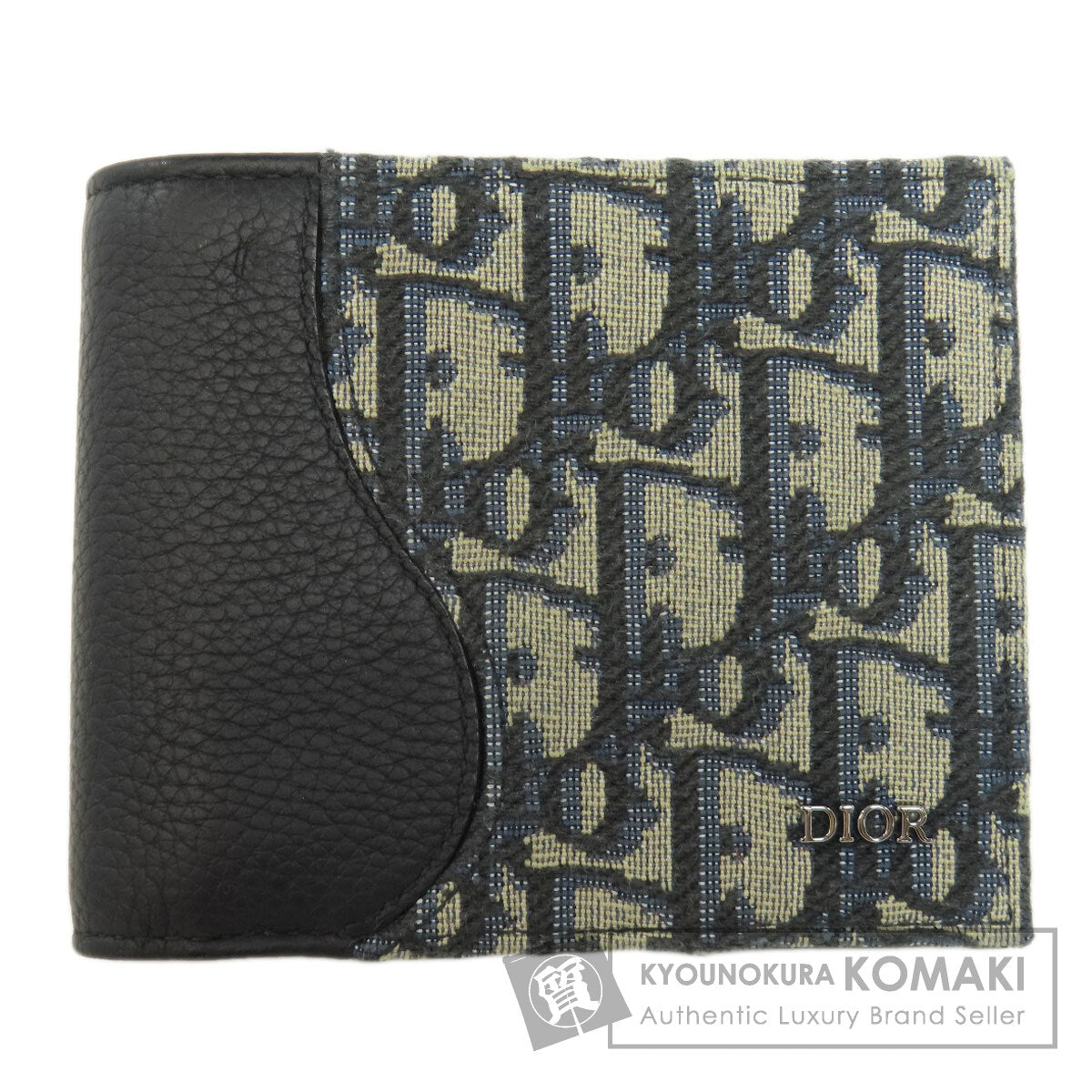 CHRISTIAN DIOR   Bifold Wallet with Coin Pocket Trotter pattern Leather CanvasLadies