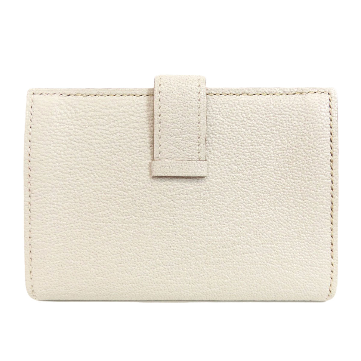 HERMES Bearn Gold Hardware Card Case Chevre Ladies [Used]