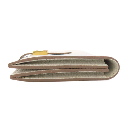 HERMES Bearn Gold Hardware Card Case Chevre Ladies [Used]