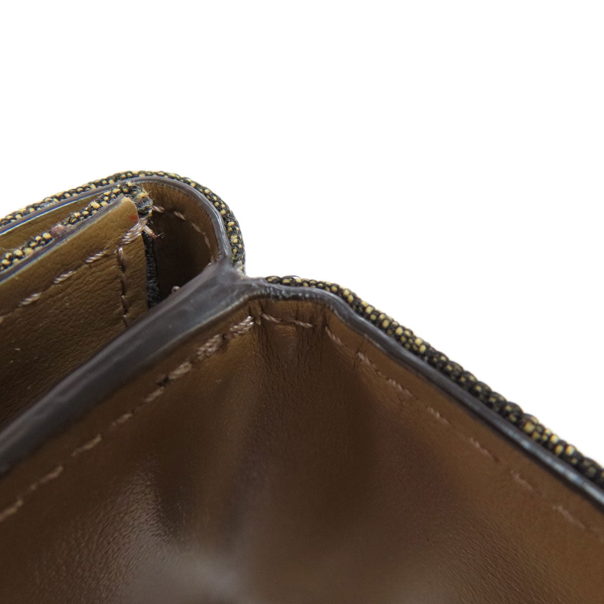 FENDI Zucca pattern Bifold Wallet with Coin Pocket Canvas Ladies [Used]