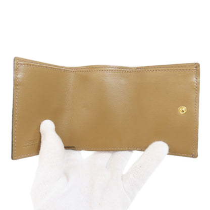 FENDI Zucca pattern Bifold Wallet with Coin Pocket Canvas Ladies [Used]