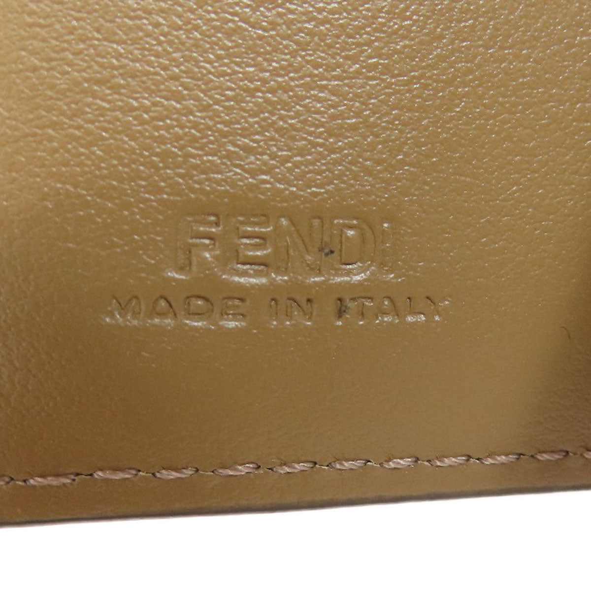 FENDI Zucca pattern Bifold Wallet with Coin Pocket Canvas Ladies [Used]