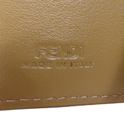 FENDI Zucca pattern Bifold Wallet with Coin Pocket Canvas Ladies [Used]