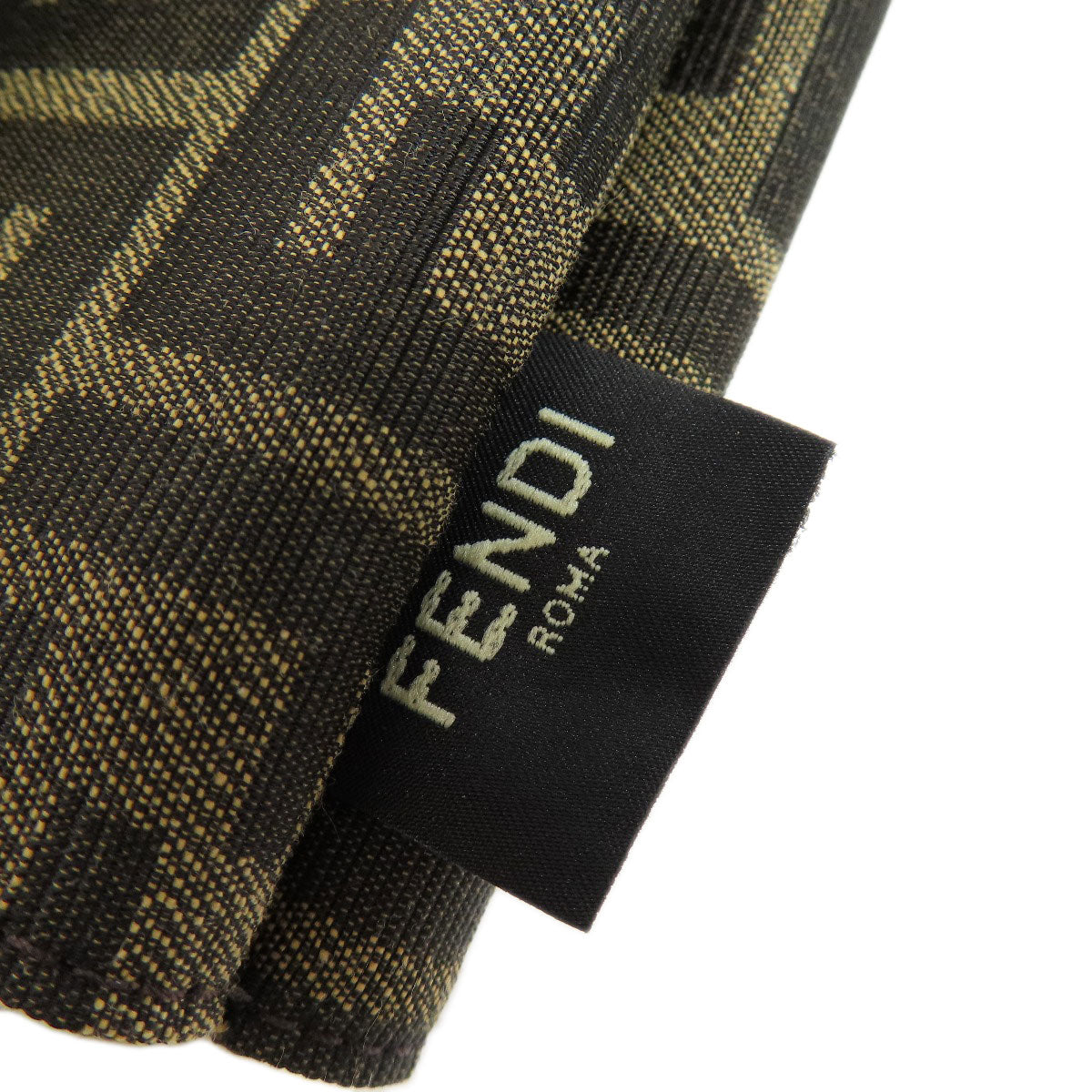 FENDI Zucca pattern Bifold Wallet with Coin Pocket Canvas Ladies [Used]