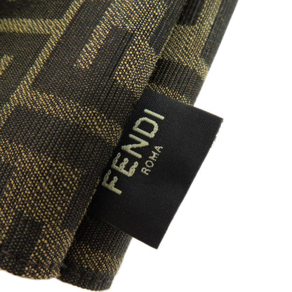 FENDI Zucca pattern Bifold Wallet with Coin Pocket Canvas Ladies [Used]