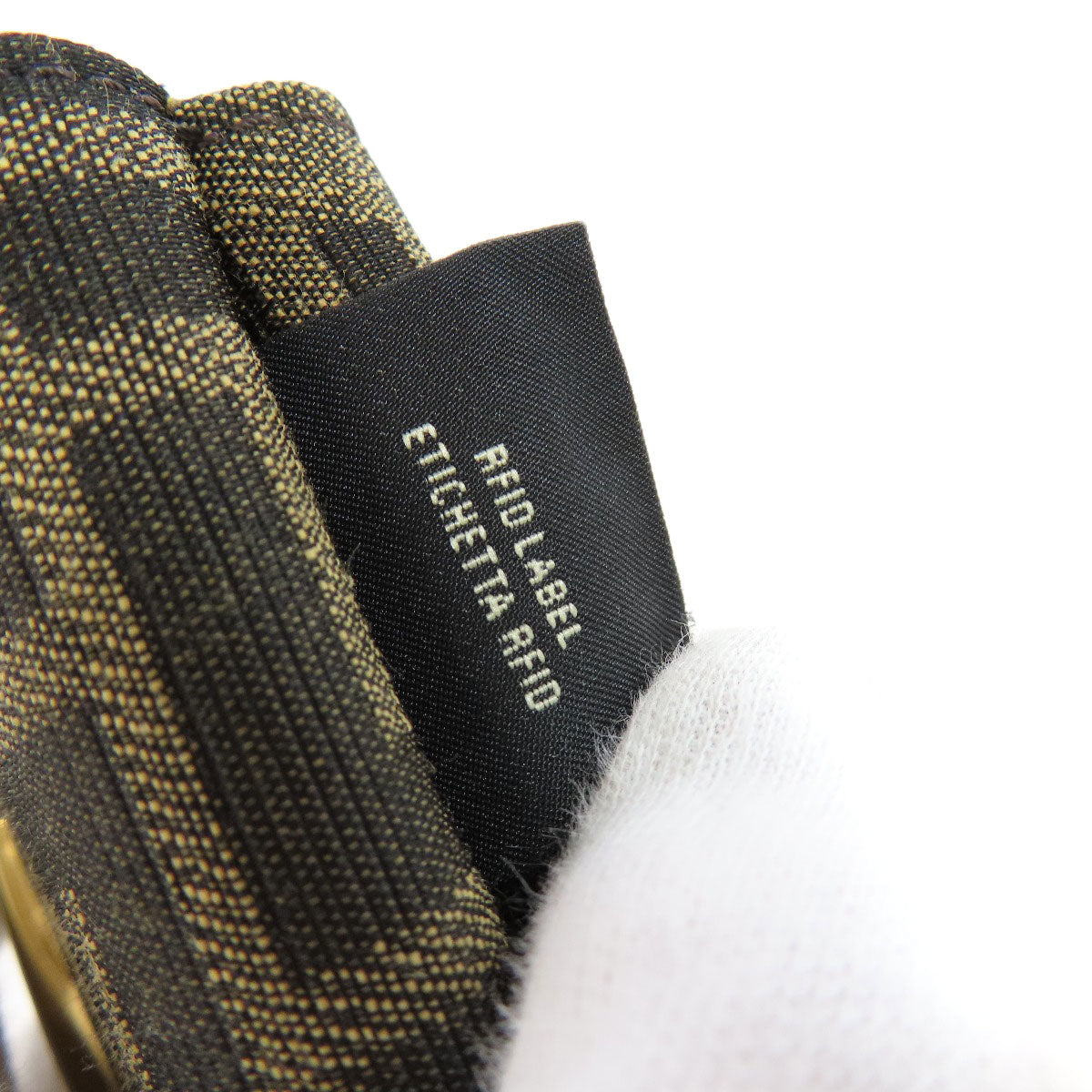 FENDI Zucca pattern Bifold Wallet with Coin Pocket Canvas Ladies [Used]