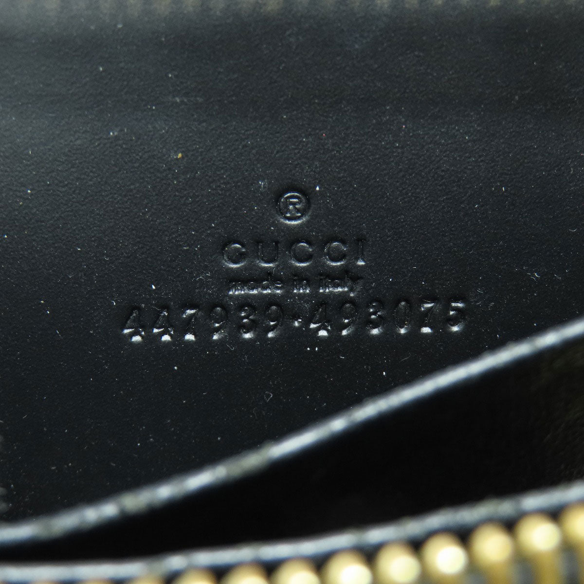 GUCCI 447939 GG guccissima Card Case Leather Ladies [Used]