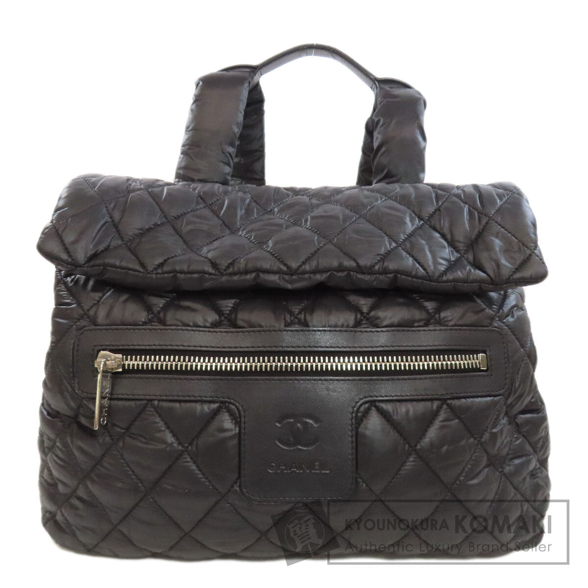 CHANEL   Backpack Â· Daypack Cocoko Koon SilverHardware Nylon Ladies