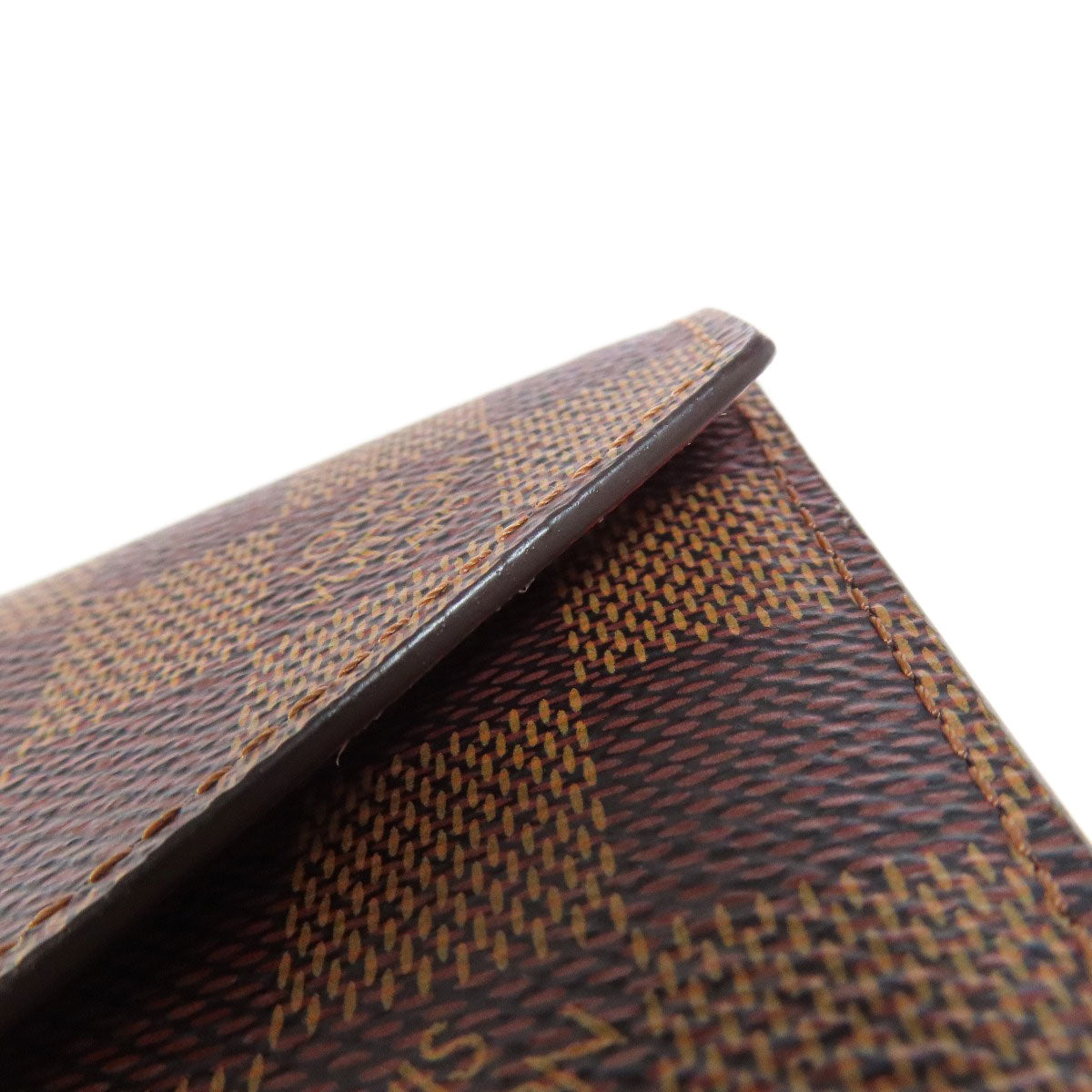 LOUIS VUITTON  N41659 Bifold Wallet with Coin Pocket Portefeiulle Â· Victorine Damier canvas Ladies