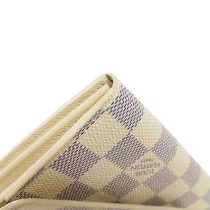 LOUIS VUITTON  N63208 Long wallet (with coin pocket) Portefeiulle Â· Sarah Damier canvas Ladies