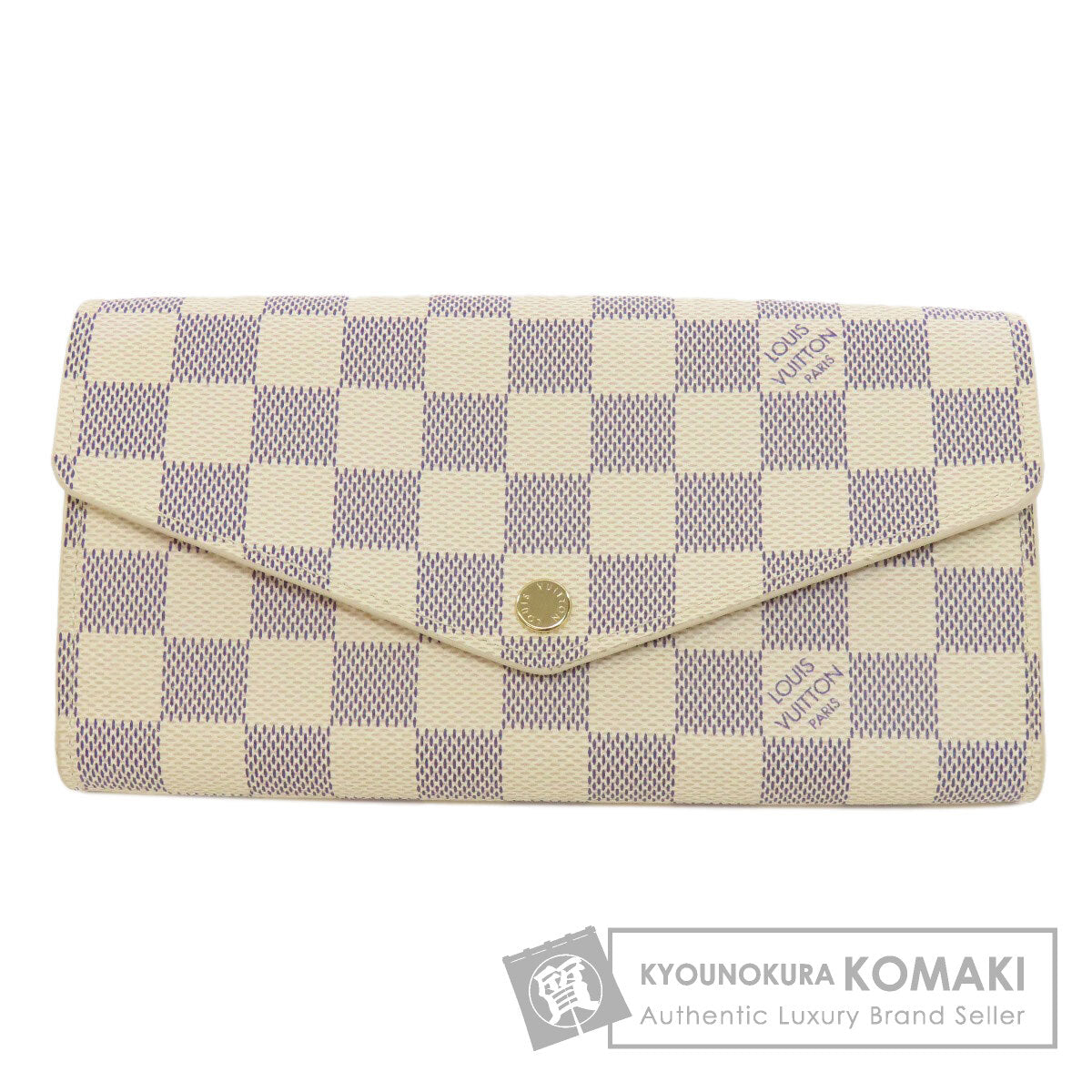 LOUIS VUITTON N63208 Portefeiulle Â· Sarah Long wallet (with coin pocket) Damier canvas Ladies [Used]