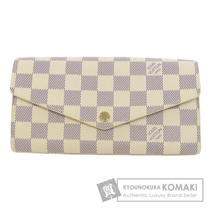 LOUIS VUITTON N63208 Portefeiulle Â· Sarah Long wallet (with coin pocket) Damier canvas Ladies [Used]