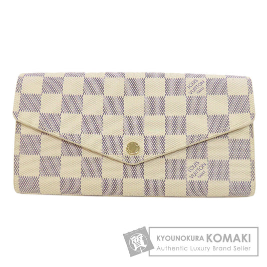 LOUIS VUITTON N63208 Portefeiulle Â· Sarah Long wallet (with coin pocket) Damier canvas Ladies [Used]