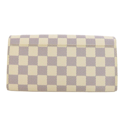 LOUIS VUITTON  N63208 Long wallet (with coin pocket) Portefeiulle Â· Sarah Damier canvas Ladies