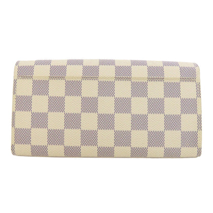LOUIS VUITTON N63208 Portefeiulle Â· Sarah Long wallet (with coin pocket) Damier canvas Ladies [Used]