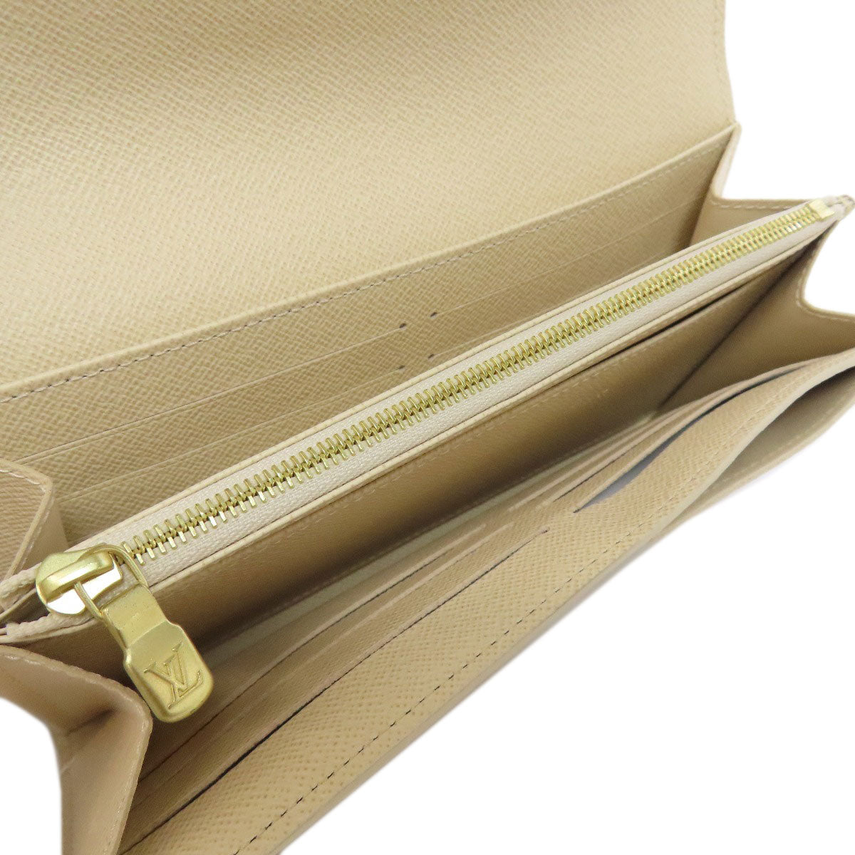 LOUIS VUITTON N63208 Portefeiulle Â· Sarah Long wallet (with coin pocket) Damier canvas Ladies [Used]