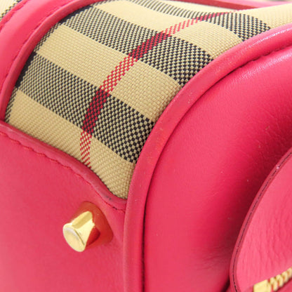 BURBERRY   Handbag Nova Check Canvas Ladies