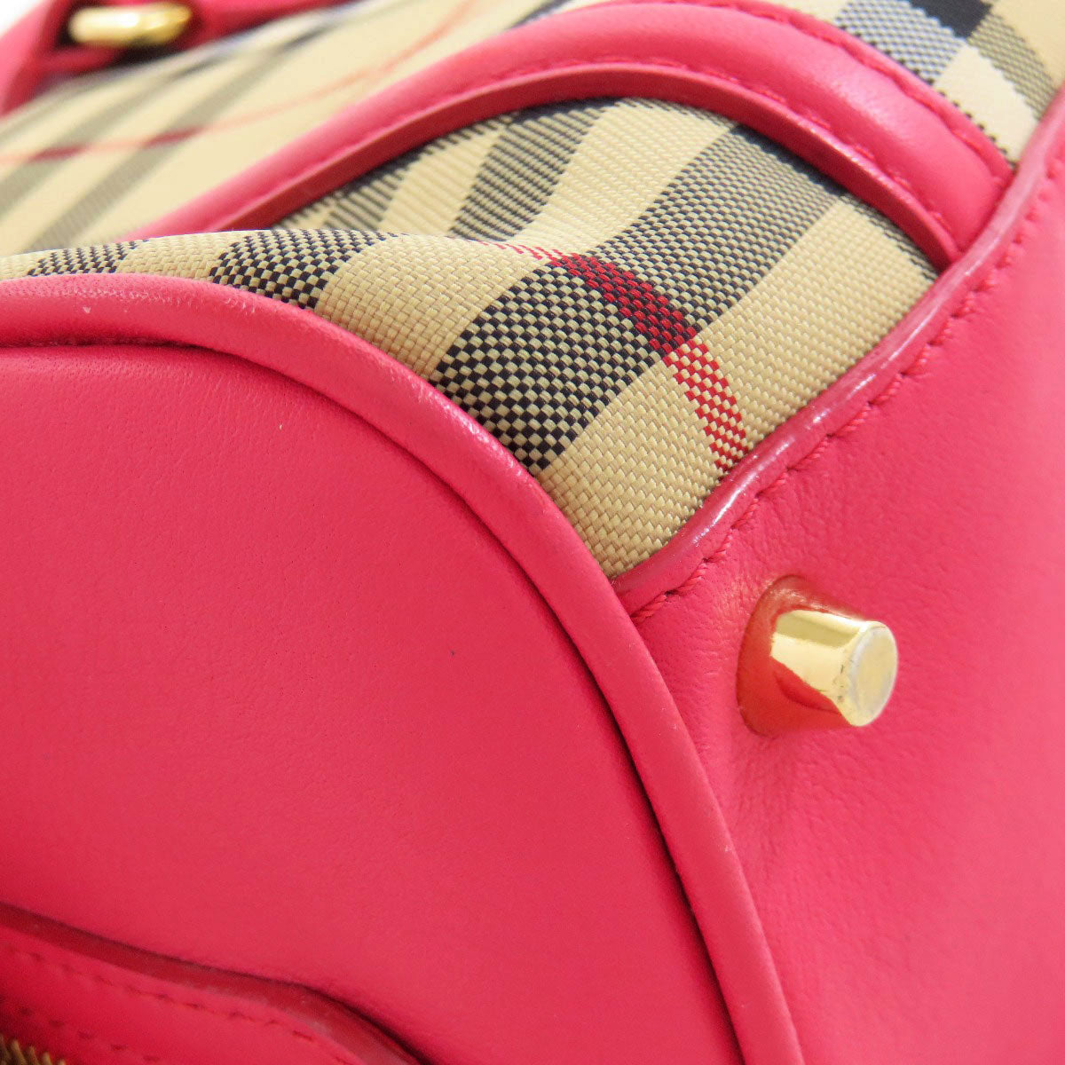 BURBERRY   Handbag Nova Check Canvas Ladies