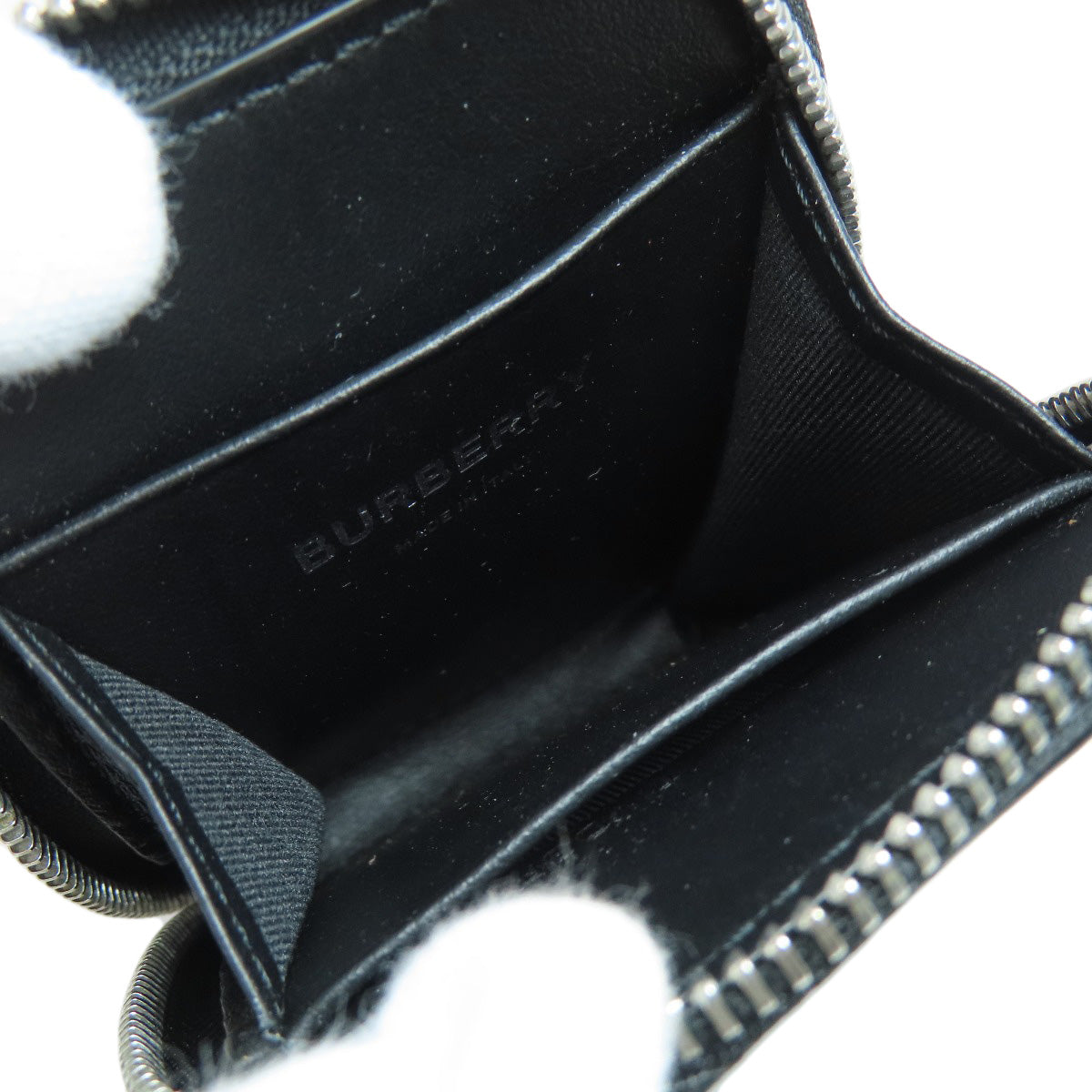 BURBERRY logo coin purse Leather Ladies [Used]