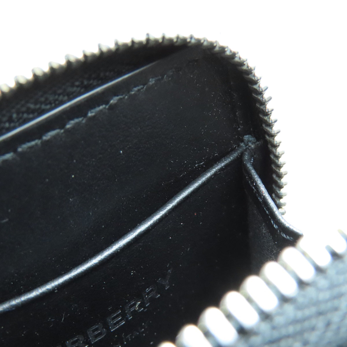 BURBERRY logo coin purse Leather Ladies [Used]