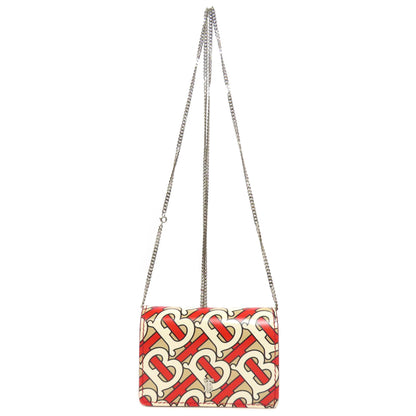 BURBERRY Logo motif Bifold Wallet with Coin Pocket PVC Ladies [Used]