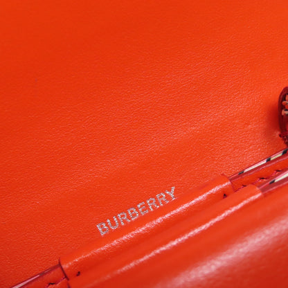 BURBERRY Logo motif Bifold Wallet with Coin Pocket PVC Ladies [Used]