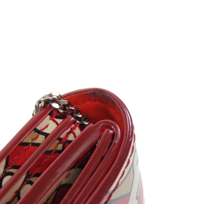 BURBERRY Logo motif Bifold Wallet with Coin Pocket PVC Ladies [Used]