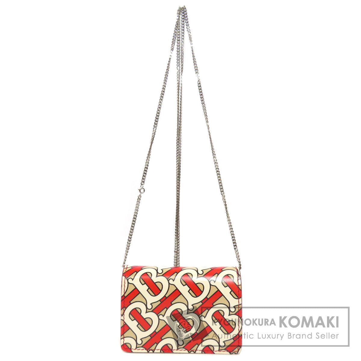 BURBERRY Logo motif Bifold Wallet with Coin Pocket PVC Ladies [Used]