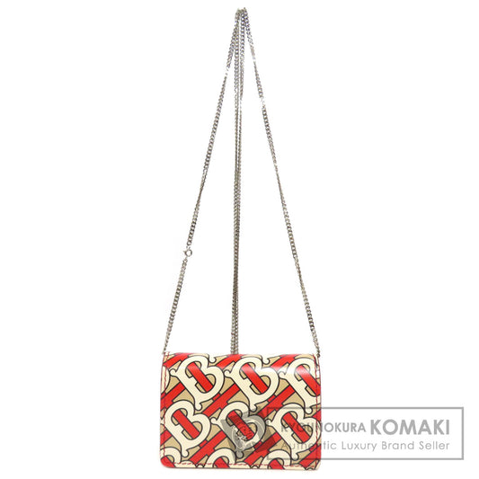 BURBERRY Logo motif Bifold Wallet with Coin Pocket PVC Ladies [Used]