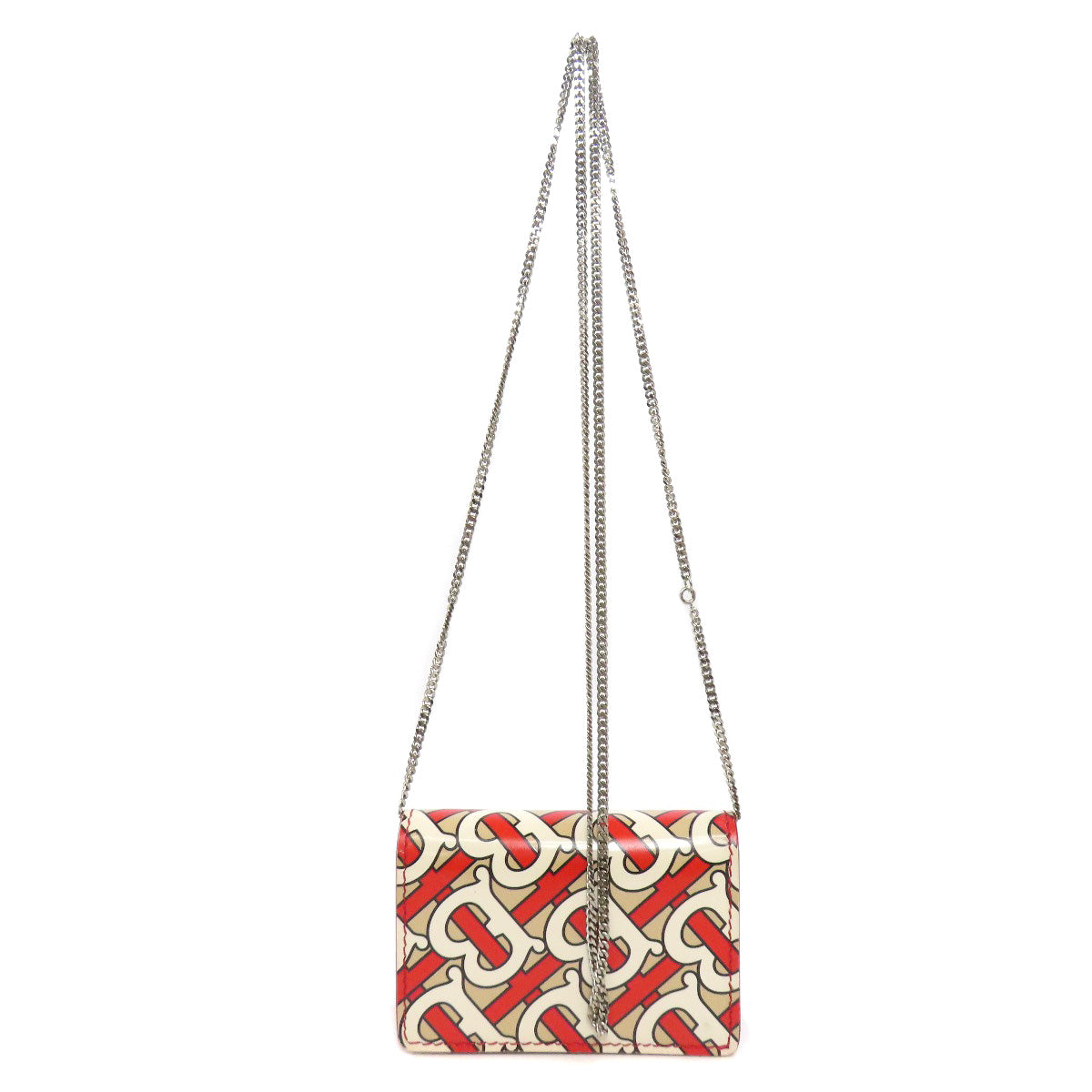 BURBERRY Logo motif Bifold Wallet with Coin Pocket PVC Ladies [Used]