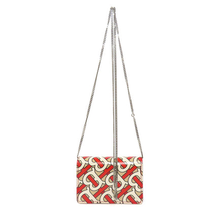 BURBERRY Logo motif Bifold Wallet with Coin Pocket PVC Ladies [Used]