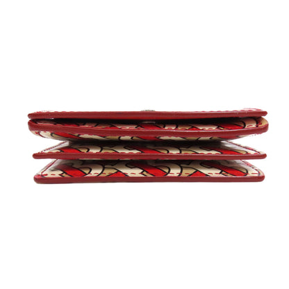 BURBERRY Logo motif Bifold Wallet with Coin Pocket PVC Ladies [Used]