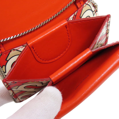 BURBERRY Logo motif Bifold Wallet with Coin Pocket PVC Ladies [Used]