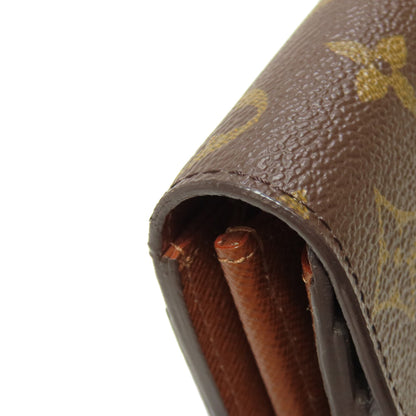 LOUIS VUITTON M60531 Portefeiulle Sarah Long wallet (with coin pocket) Monogram canvas Ladies [Used]