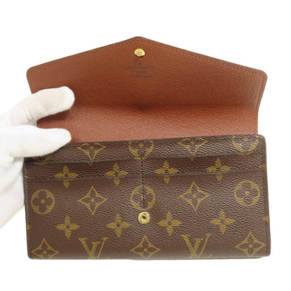 LOUIS VUITTON M60531 Portefeiulle Sarah Long wallet (with coin pocket) Monogram canvas Ladies [Used]