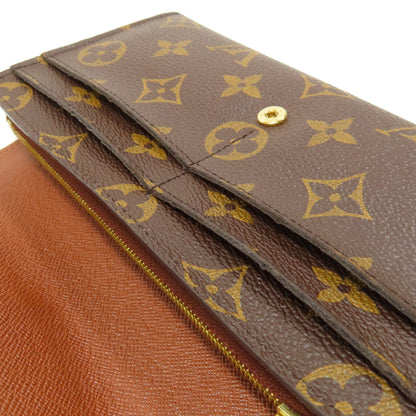 LOUIS VUITTON M60531 Portefeiulle Sarah Long wallet (with coin pocket) Monogram canvas Ladies [Used]