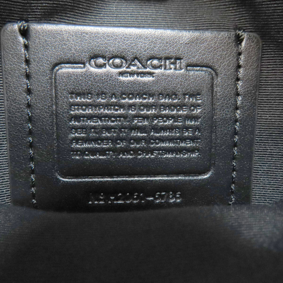 COACH  6786 body bag logo Leather mens