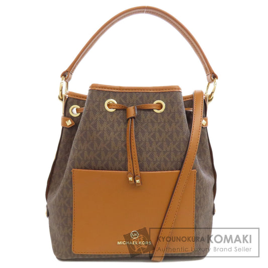 Michael Kors MK Signature 2WAY Handbag PVC Ladies [Used]